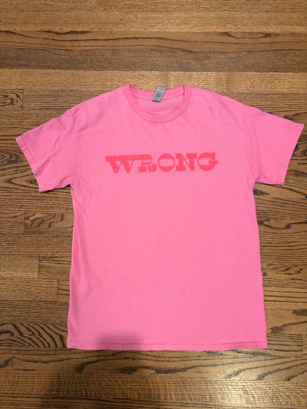 Women’s  Pink 'WRONG' Graphic Tee - Short Sleeve Casual Top